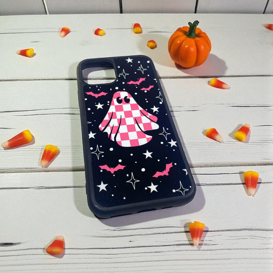 Checkered Ghost Pink Phone Case