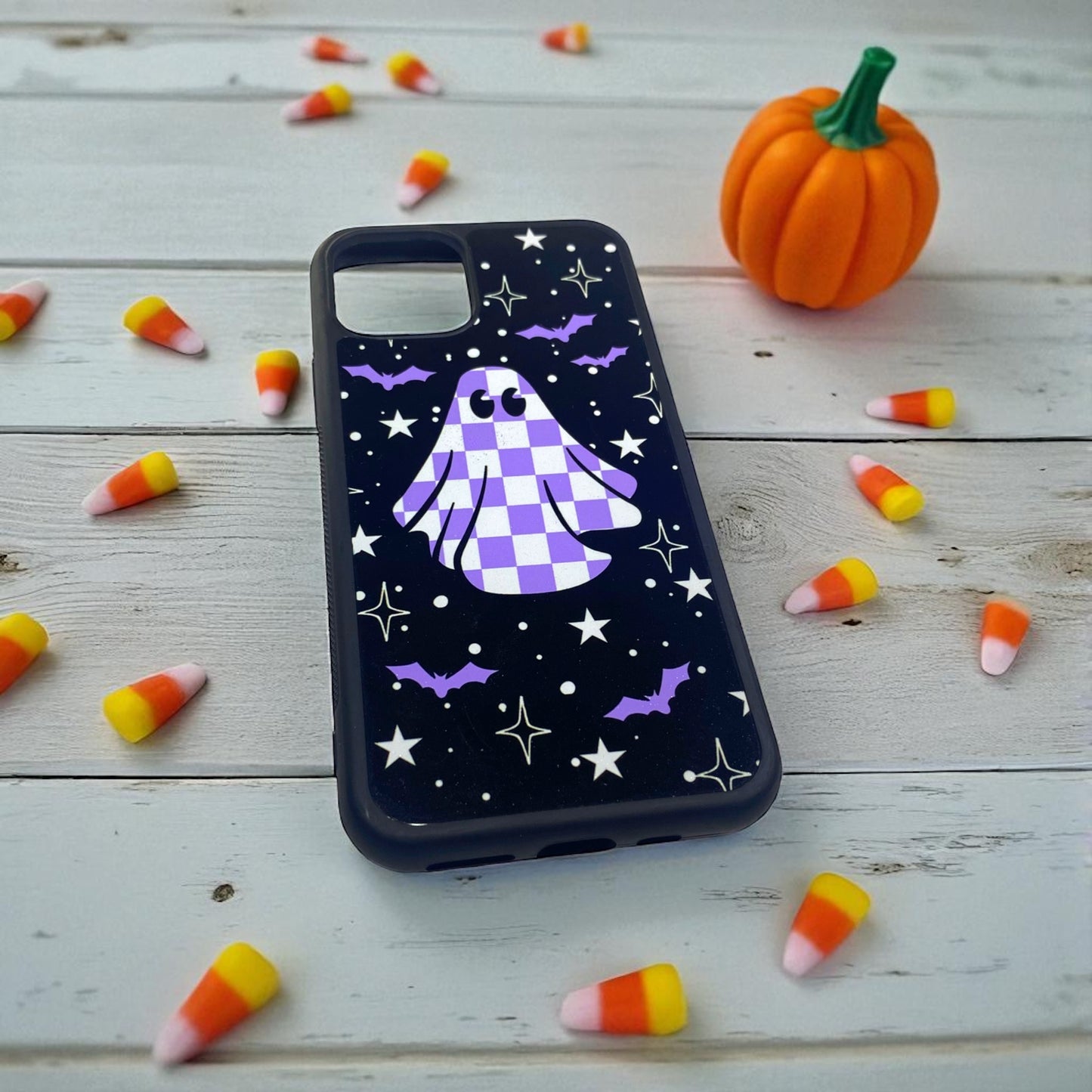 Checkered Ghost Purple Phone Case