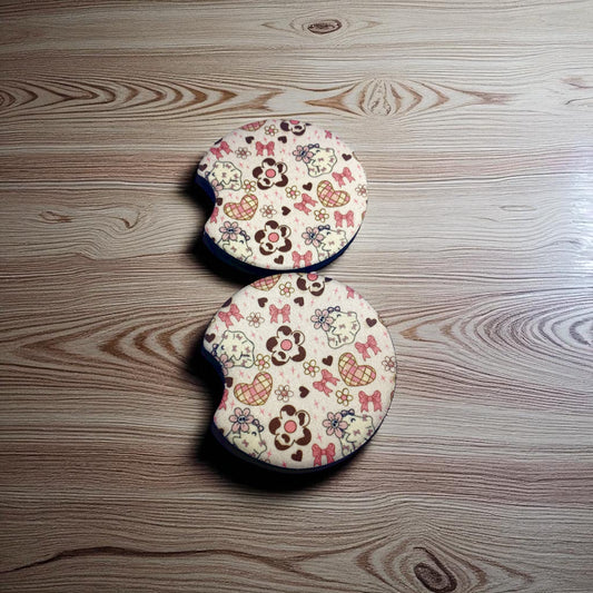 Coquette Ghoul Car Coaster Set