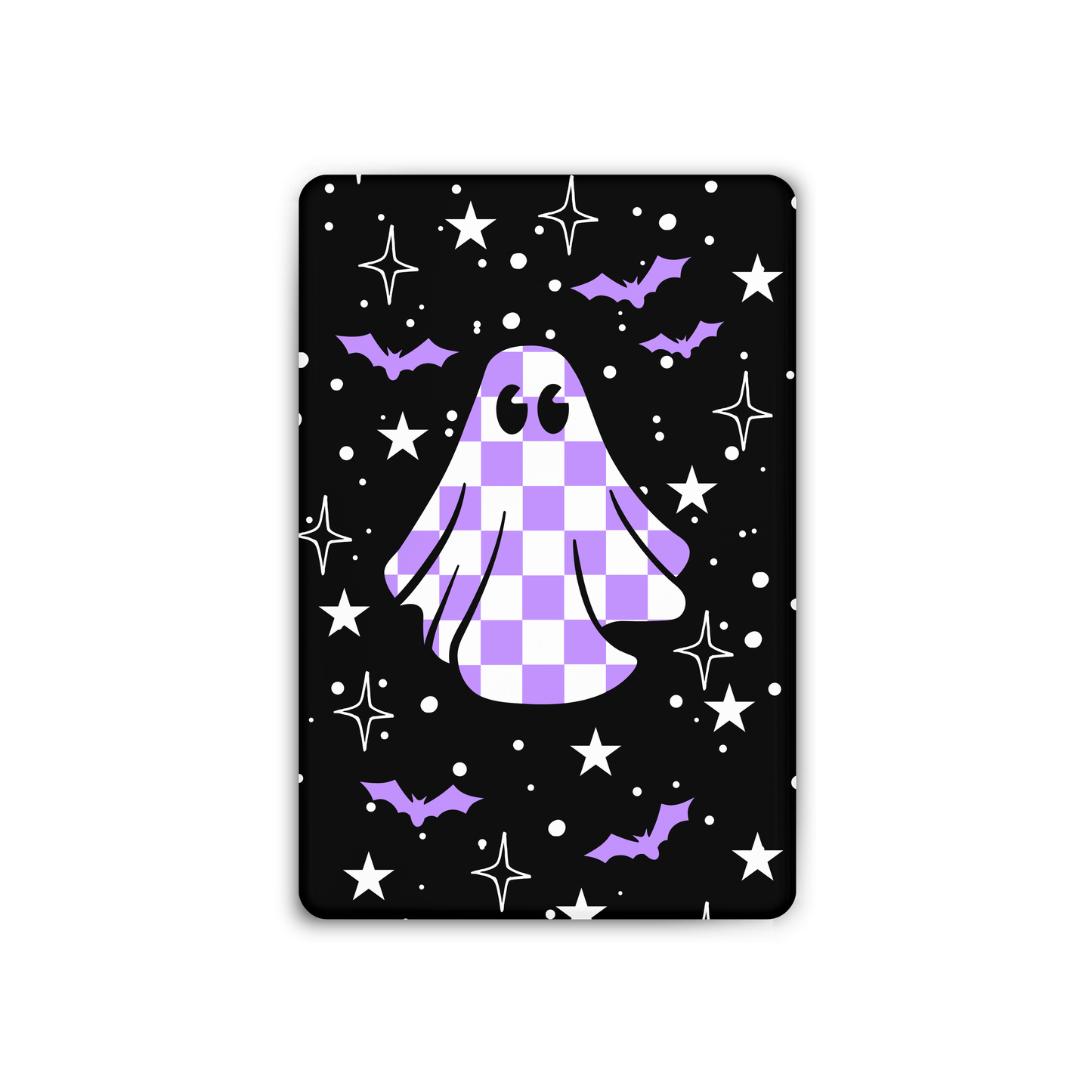 Checkered Ghost Purple Magnet
