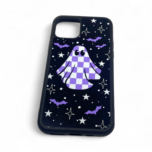 Checkered Ghost Purple Phone Case