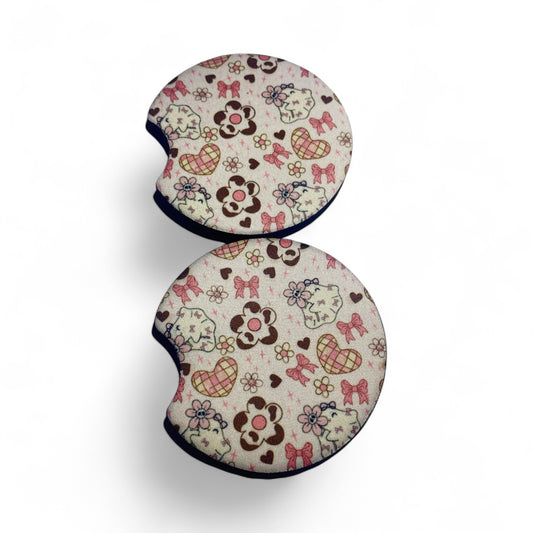 Coquette Ghoul Car Coaster Set