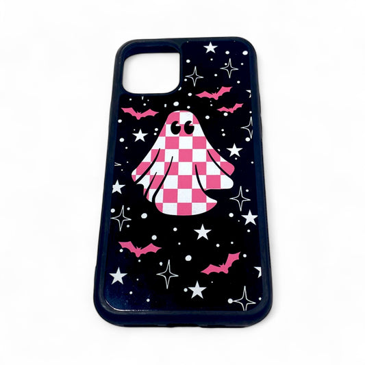 Checkered Ghost Pink Phone Case