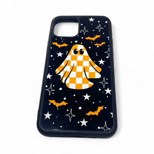 Checkered Ghost Orange Phone Case