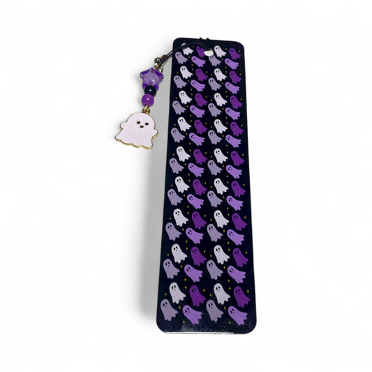 Purple Ghost Pattern Bookmark