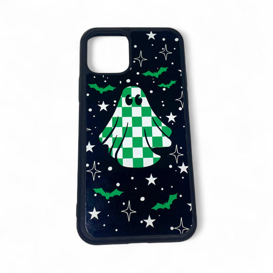 Checkered Ghost Green Phone Case