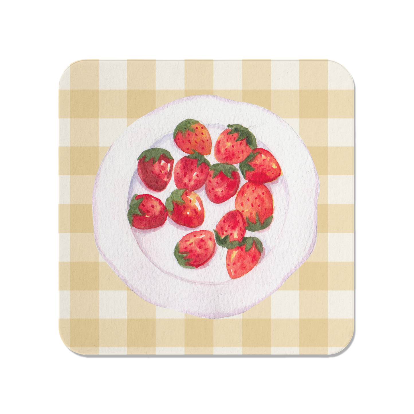 Plate of Strawberries Magnet