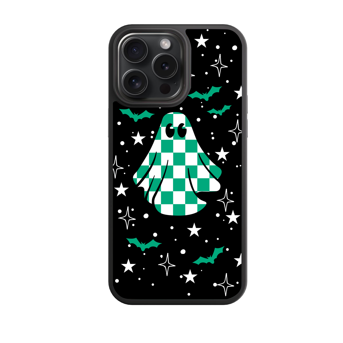 Checkered Ghost Green Phone Case