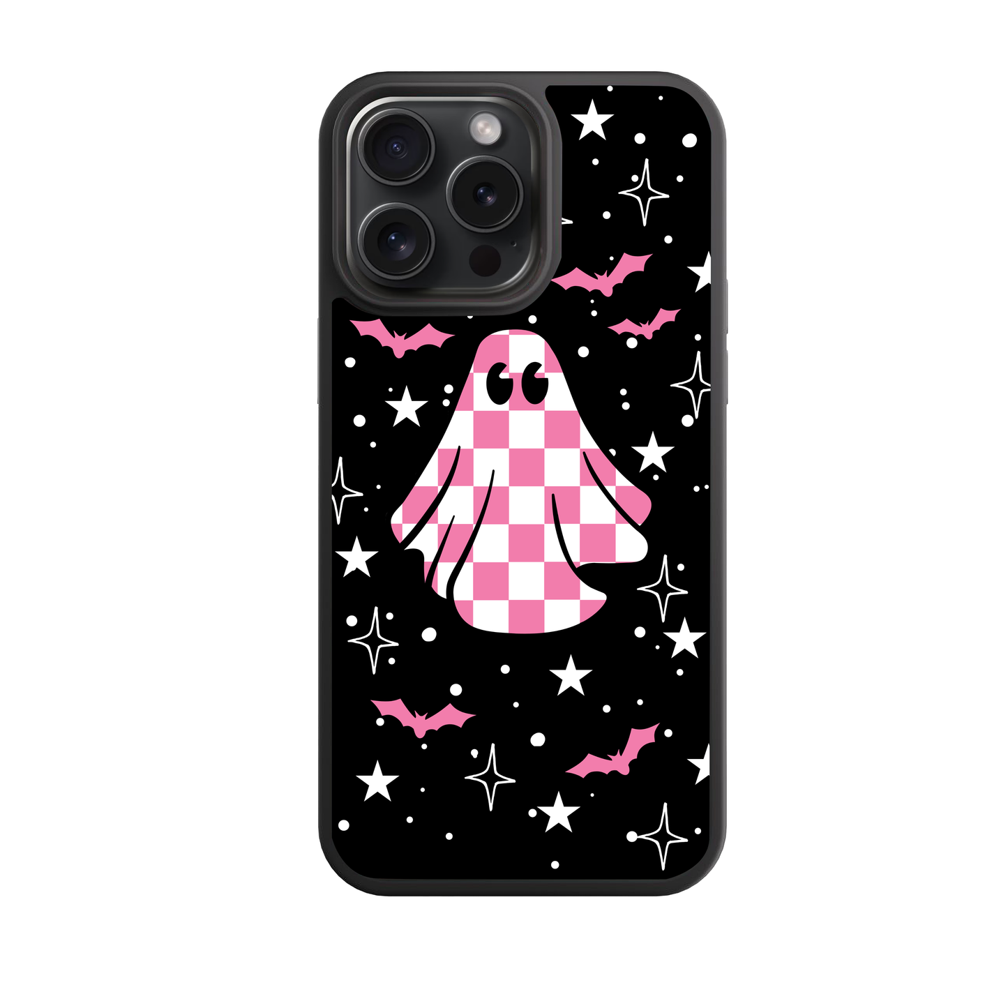 Checkered Ghost Pink Phone Case