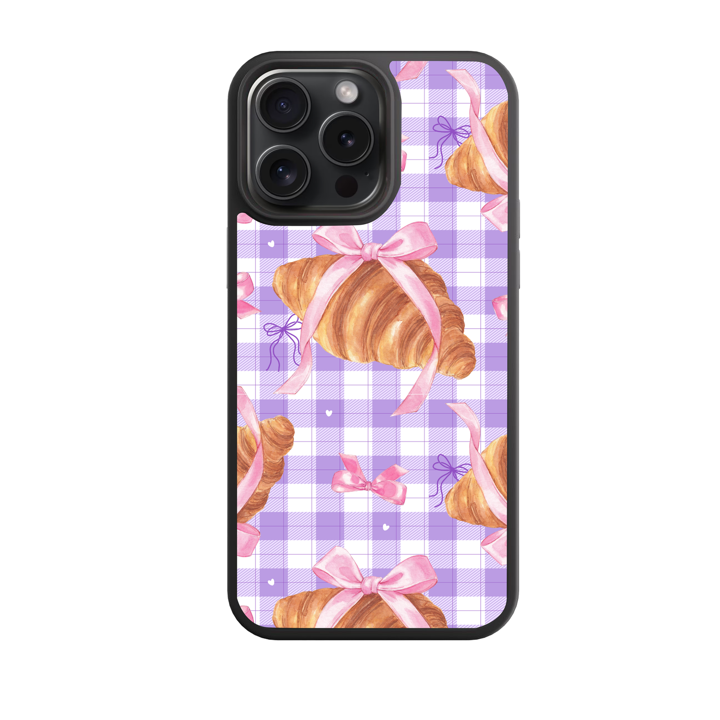 Croissant Café Lavender Phone Case