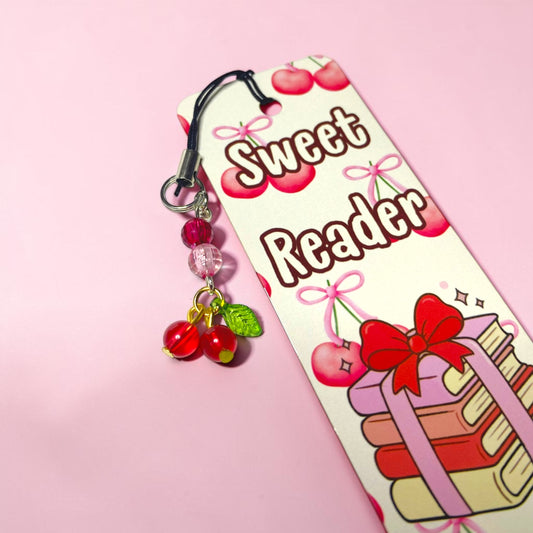Sweet Reader Cherries Bookmark