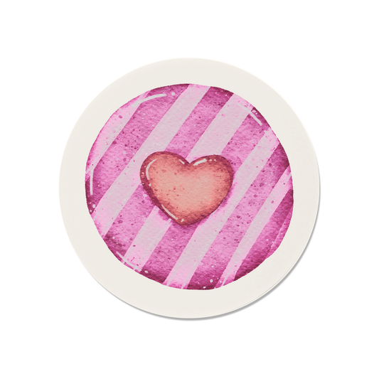 Raspberry Sweetheart Cookie Magnet