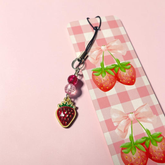 Strawberry Picnic Bookmark