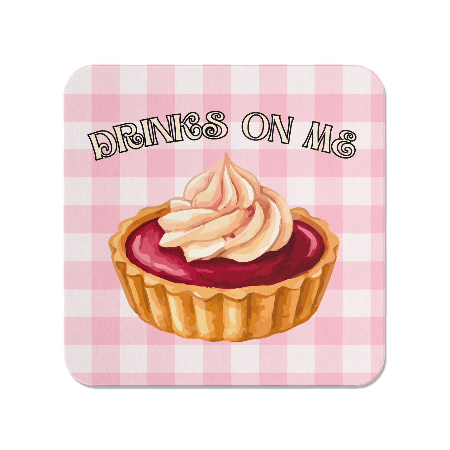 Strawberry Tart Coaster Set