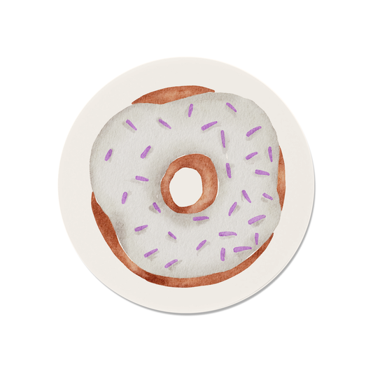 Purple Sprinkles Donut Magnet