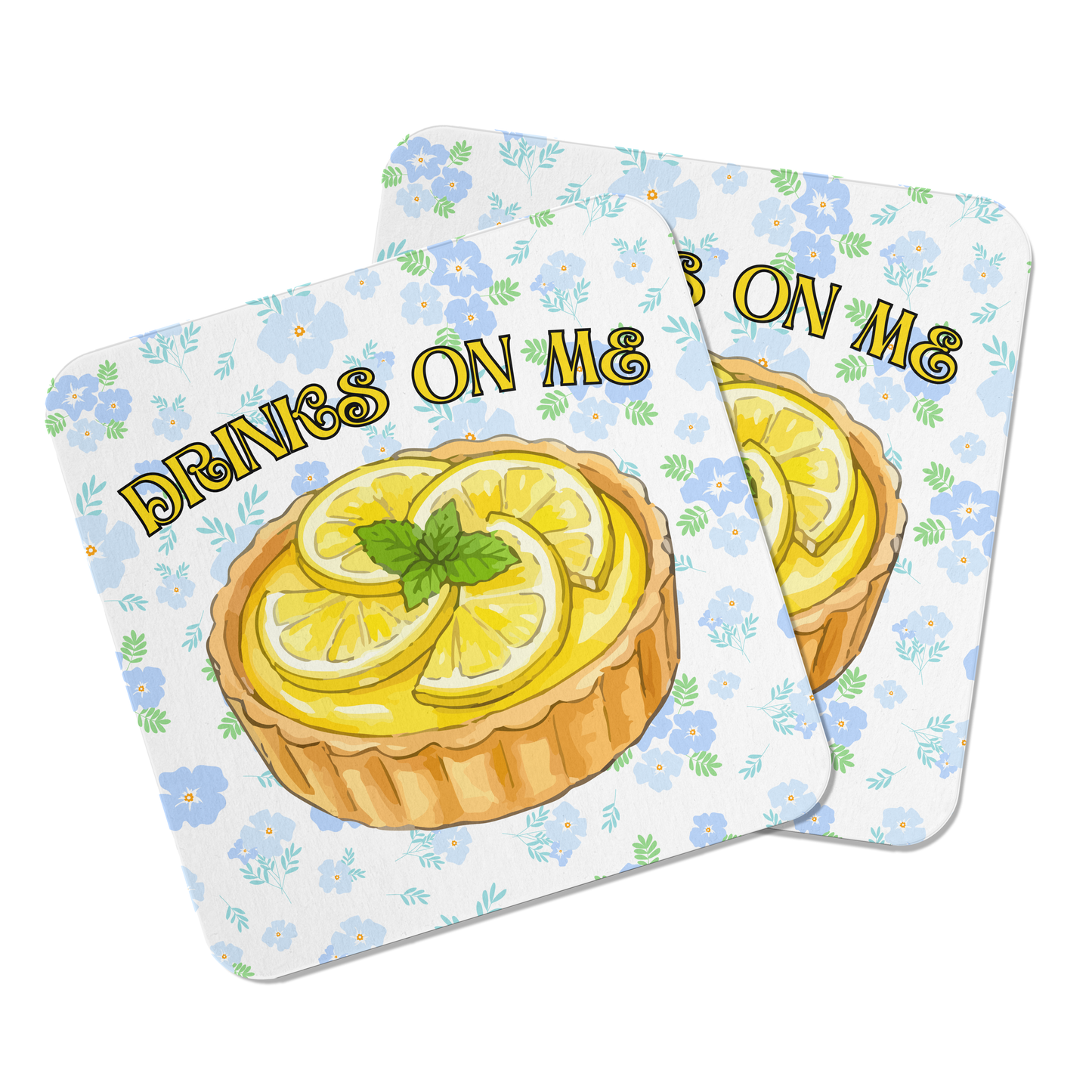 Lemon Tart Coaster Set