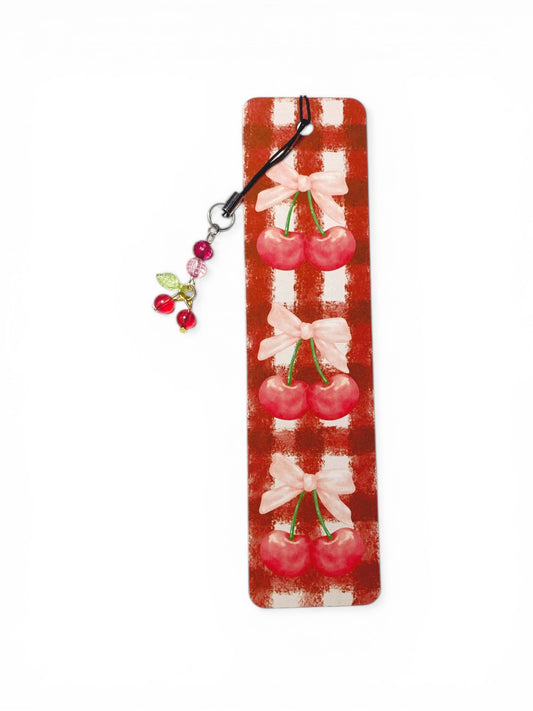 Cherry Picnic Bookmark