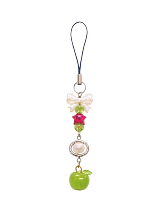 Green Apple Phone Charm