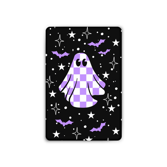 Checkered Ghost Purple Magnet