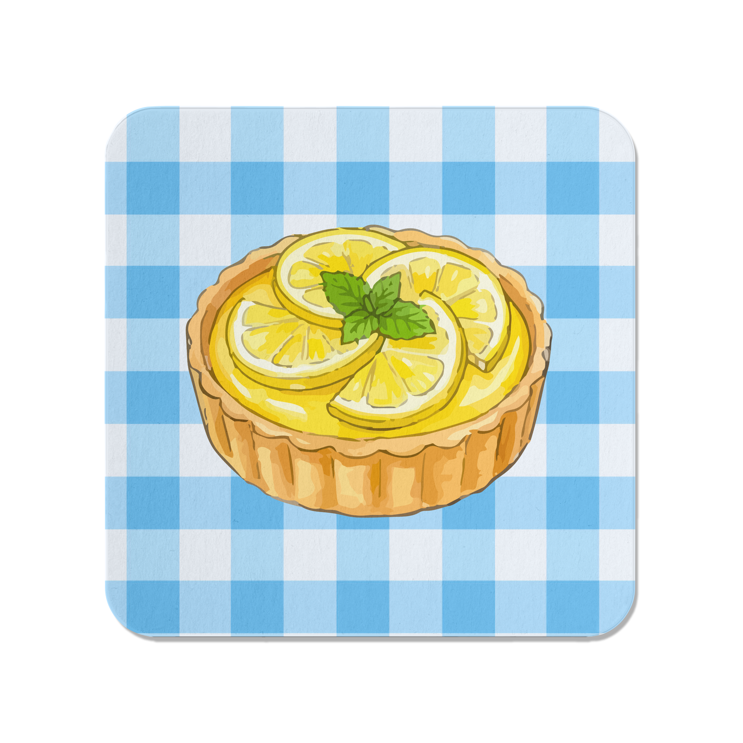 Gingham Lemon Tart Magnet
