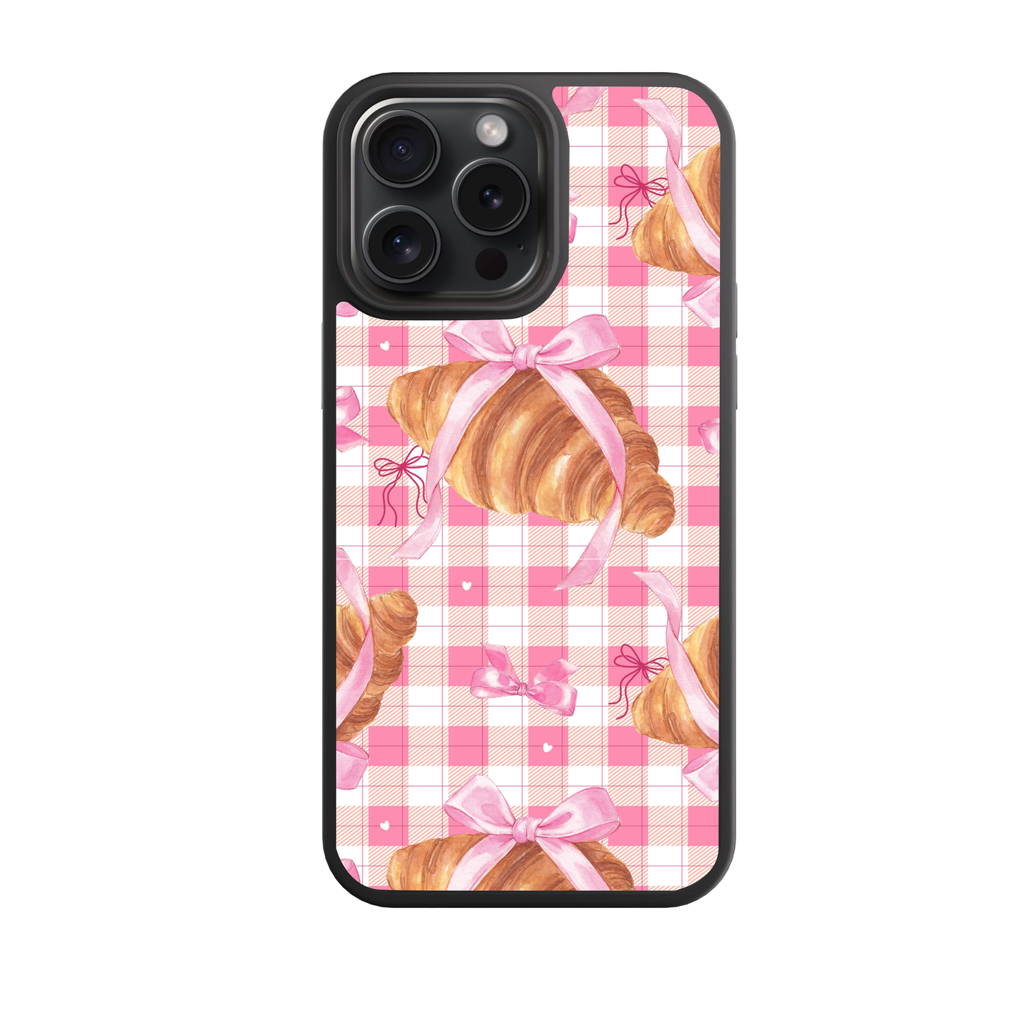 Croissant Café Blush Phone Case