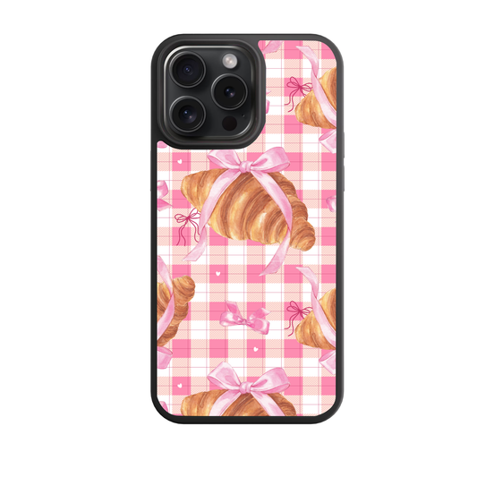 Croissant Café Blush Phone Case