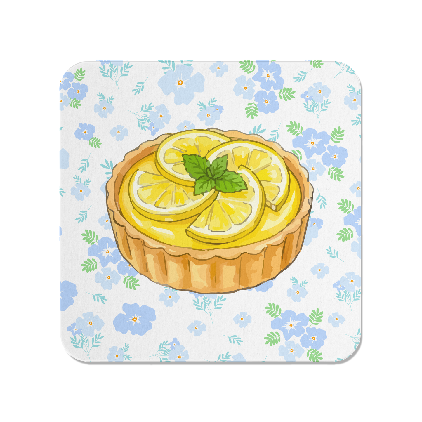 Floral Lemon Tart Magnet