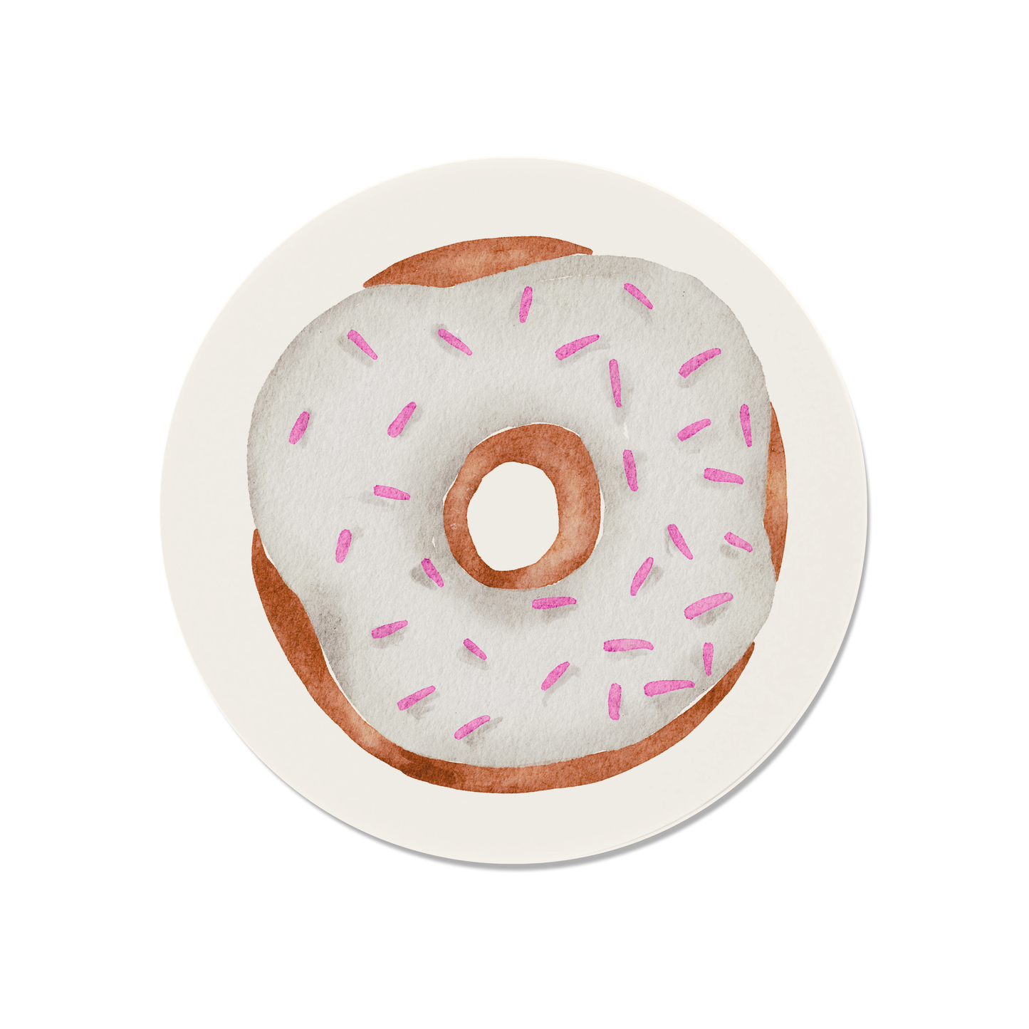 Pink Sprinkles Donut Magnet