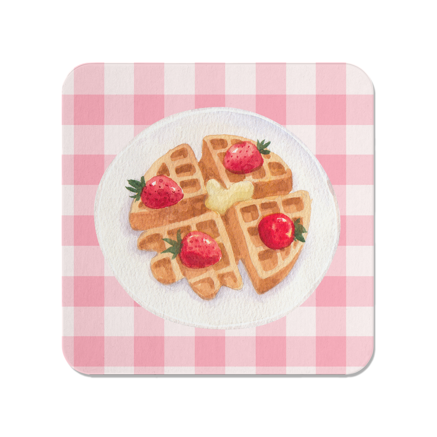 Plate of Waffles Blush Magnet
