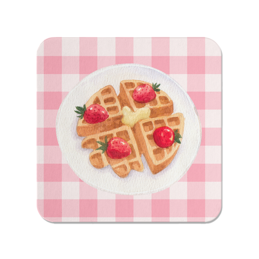 Plate of Waffles Blush Magnet