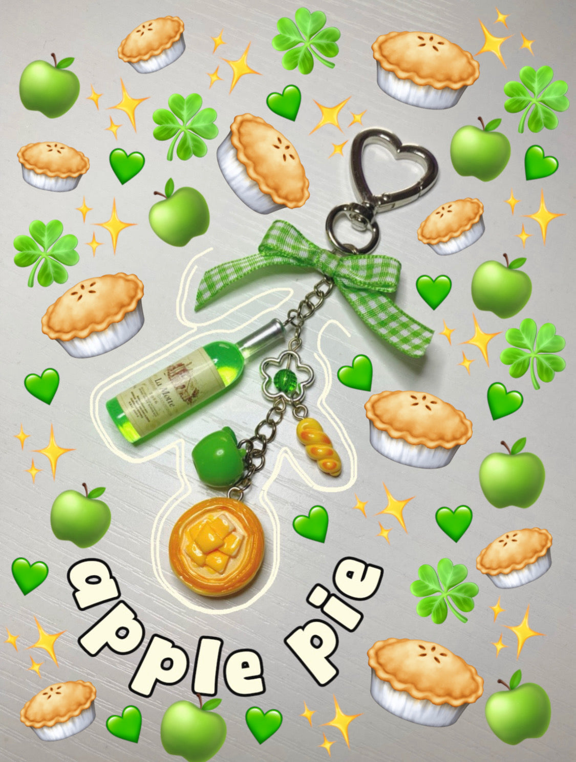 Apple Pie Keychain