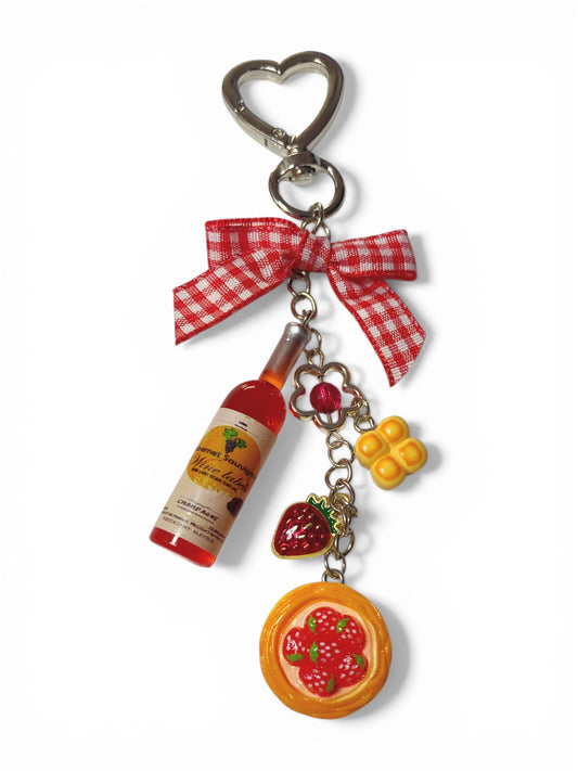 Strawberry Pie Keychain