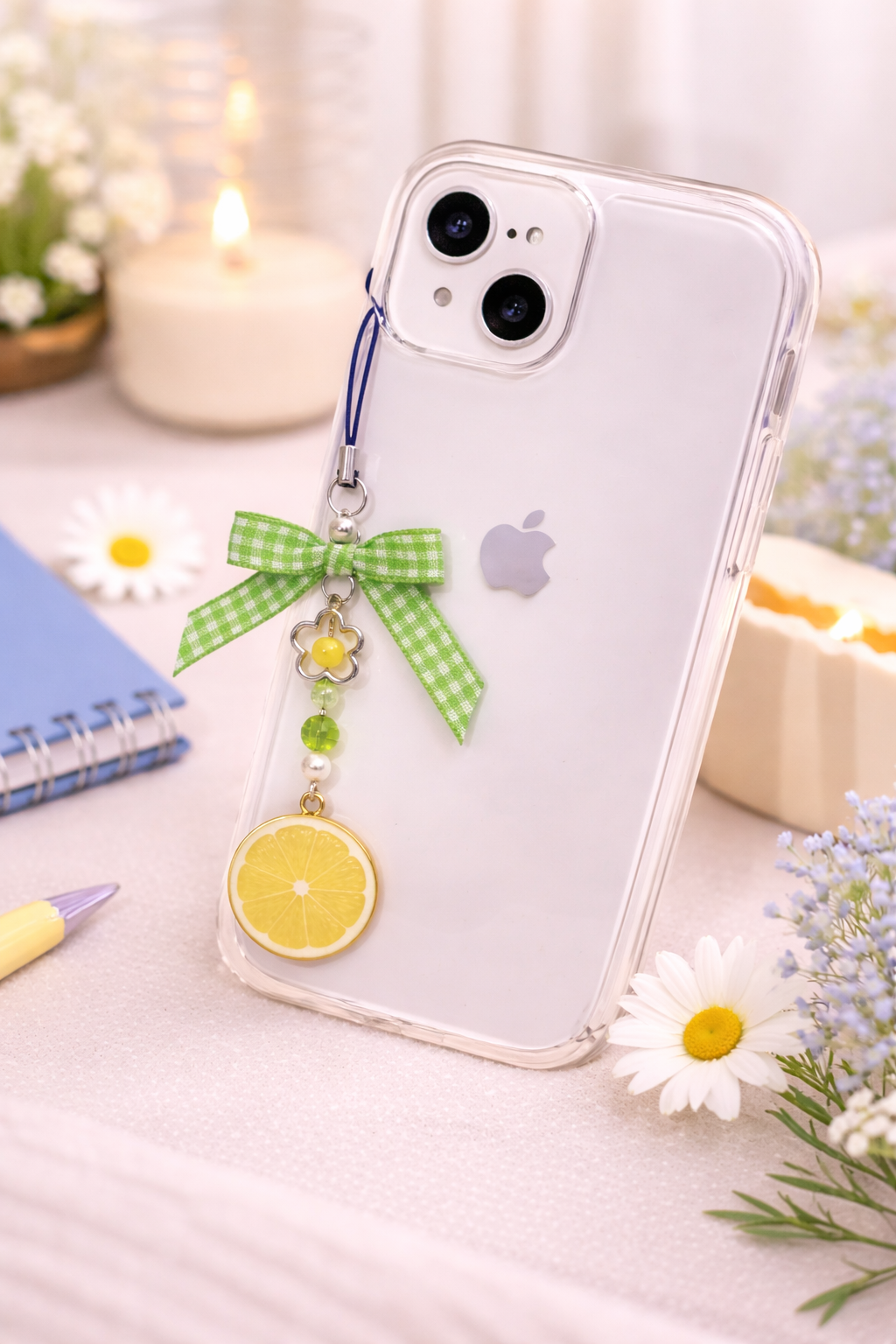 Lemon Slice Phone Charm