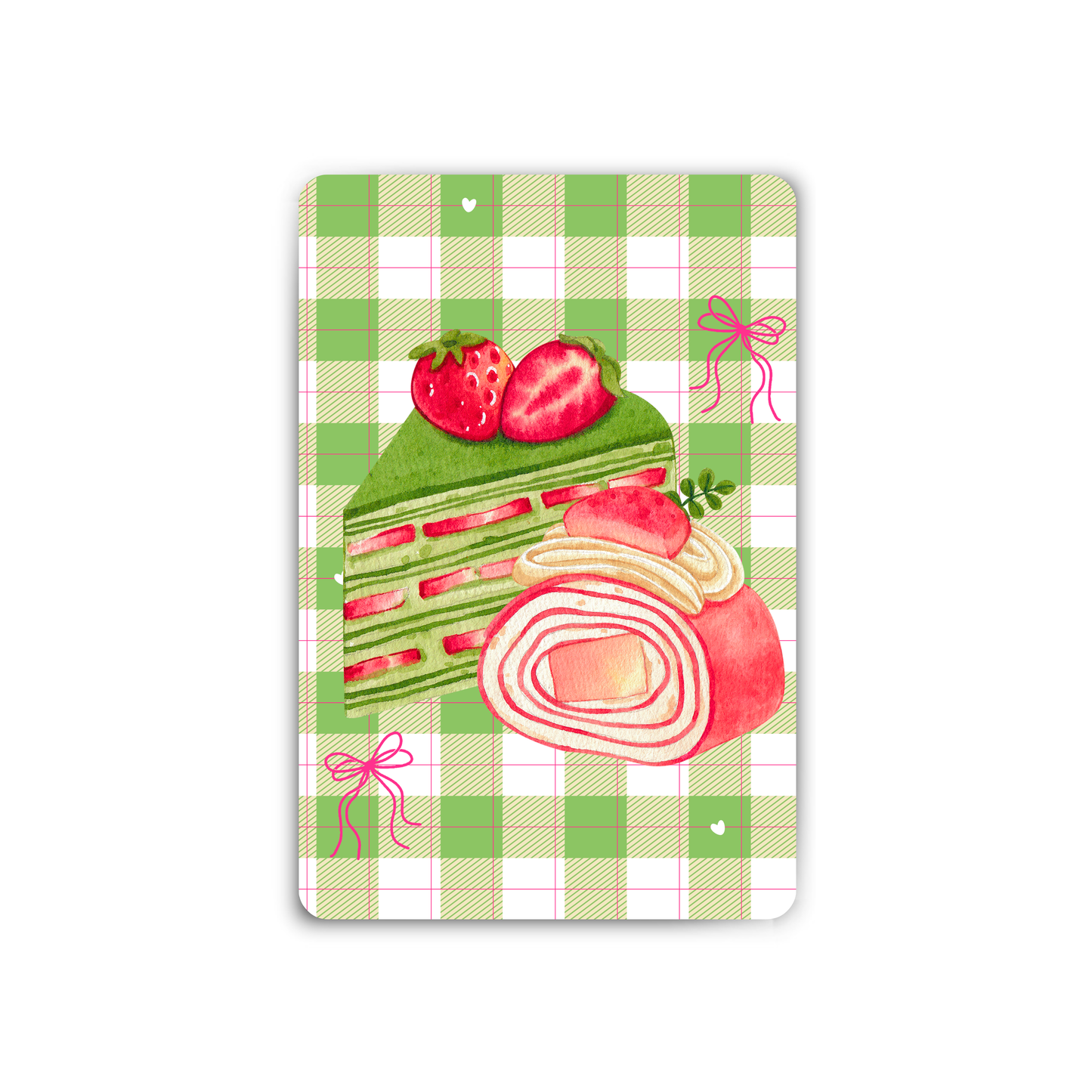 Strawberry Matcha Green Magnet