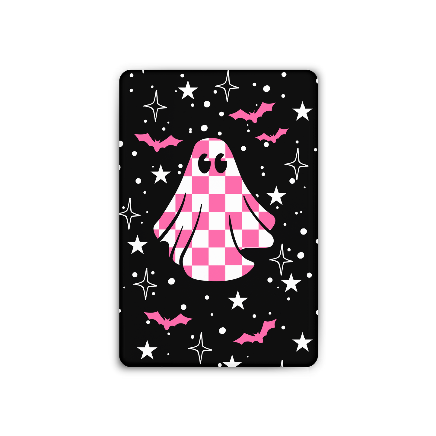 Checkered Ghost Pink Magnet