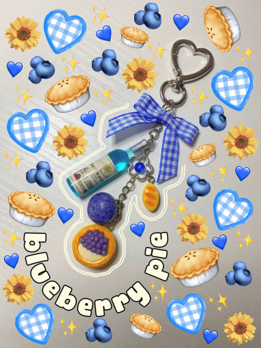 Blueberry Pie Keychain