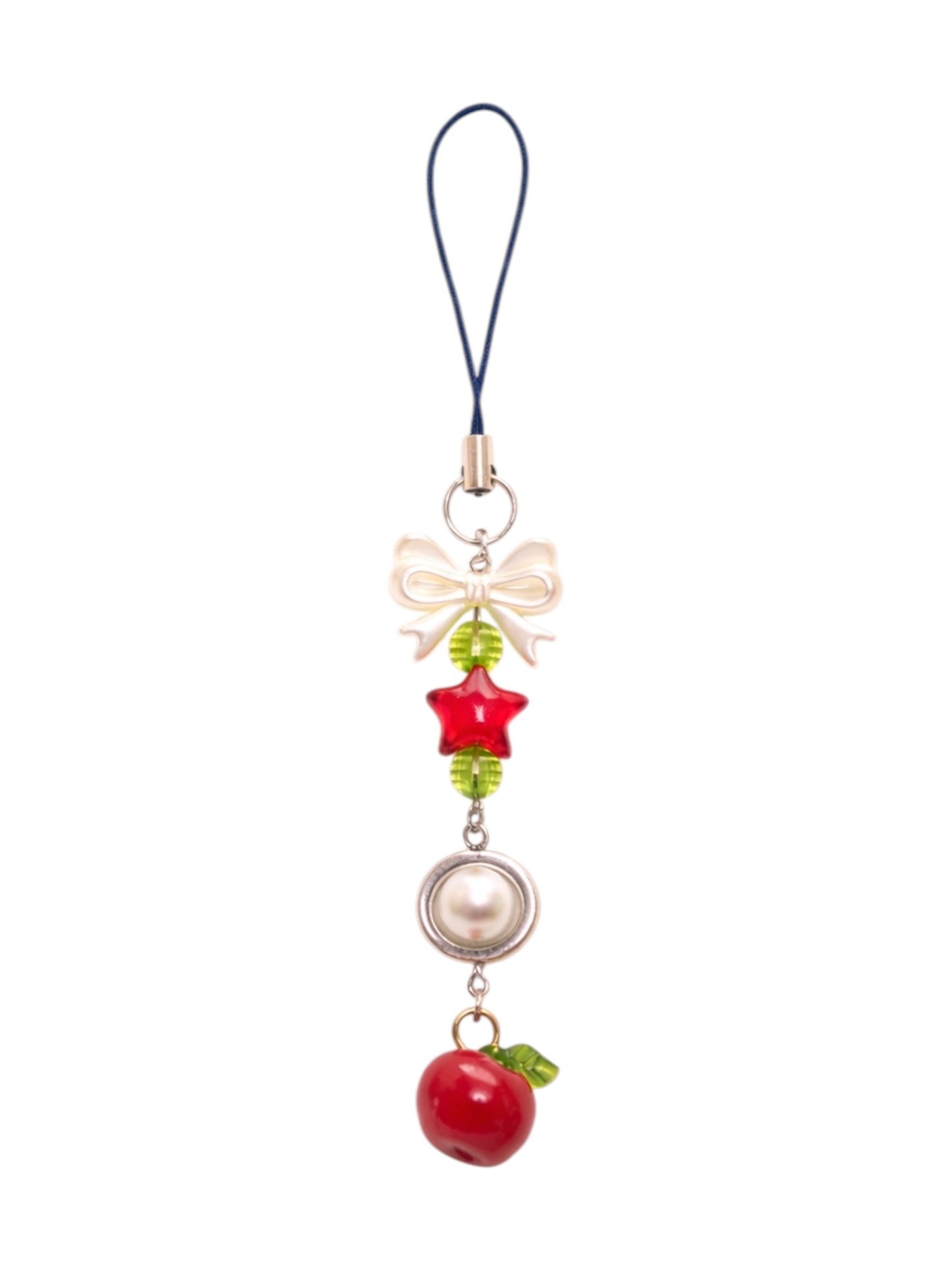 Red Apple Phone Charm