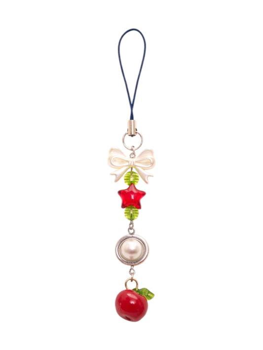Red Apple Phone Charm