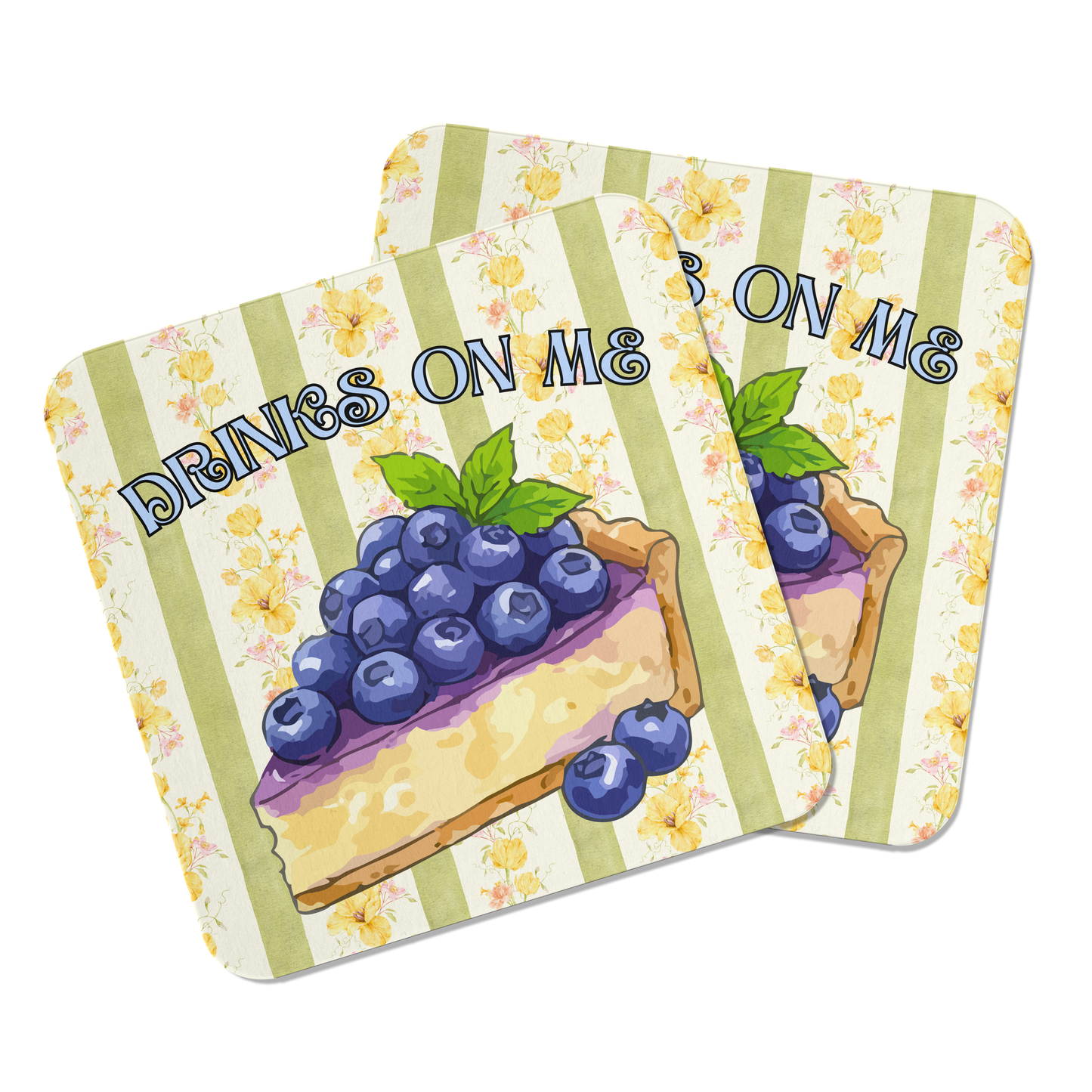 Blueberry Cheesecake Coaster Set