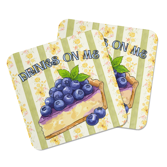 Blueberry Cheesecake Coaster Set
