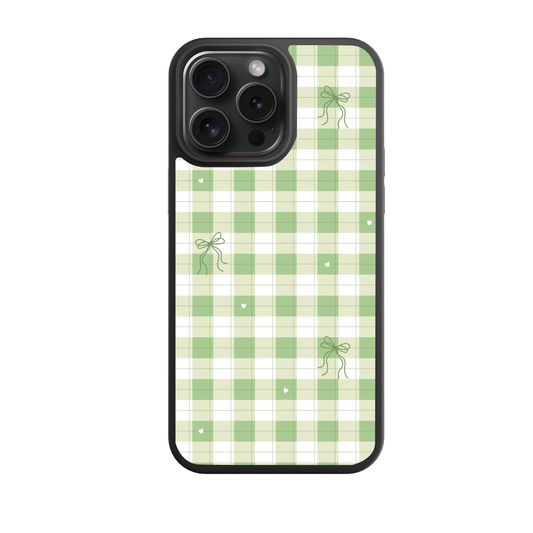 Mint Tea Gingham Phone Case