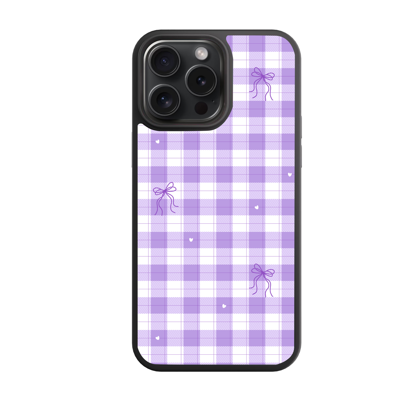 Lavender Gingham Phone Case