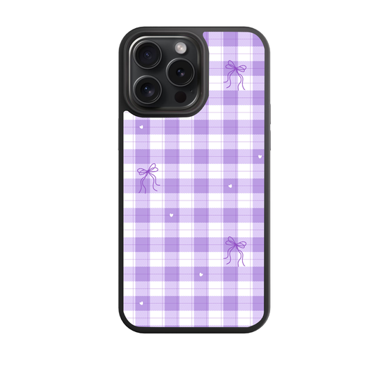 Lavender Gingham Phone Case