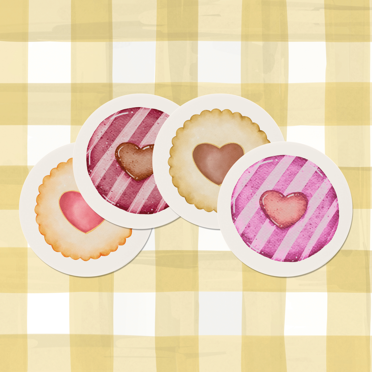 Heart Cookies Magnet Set