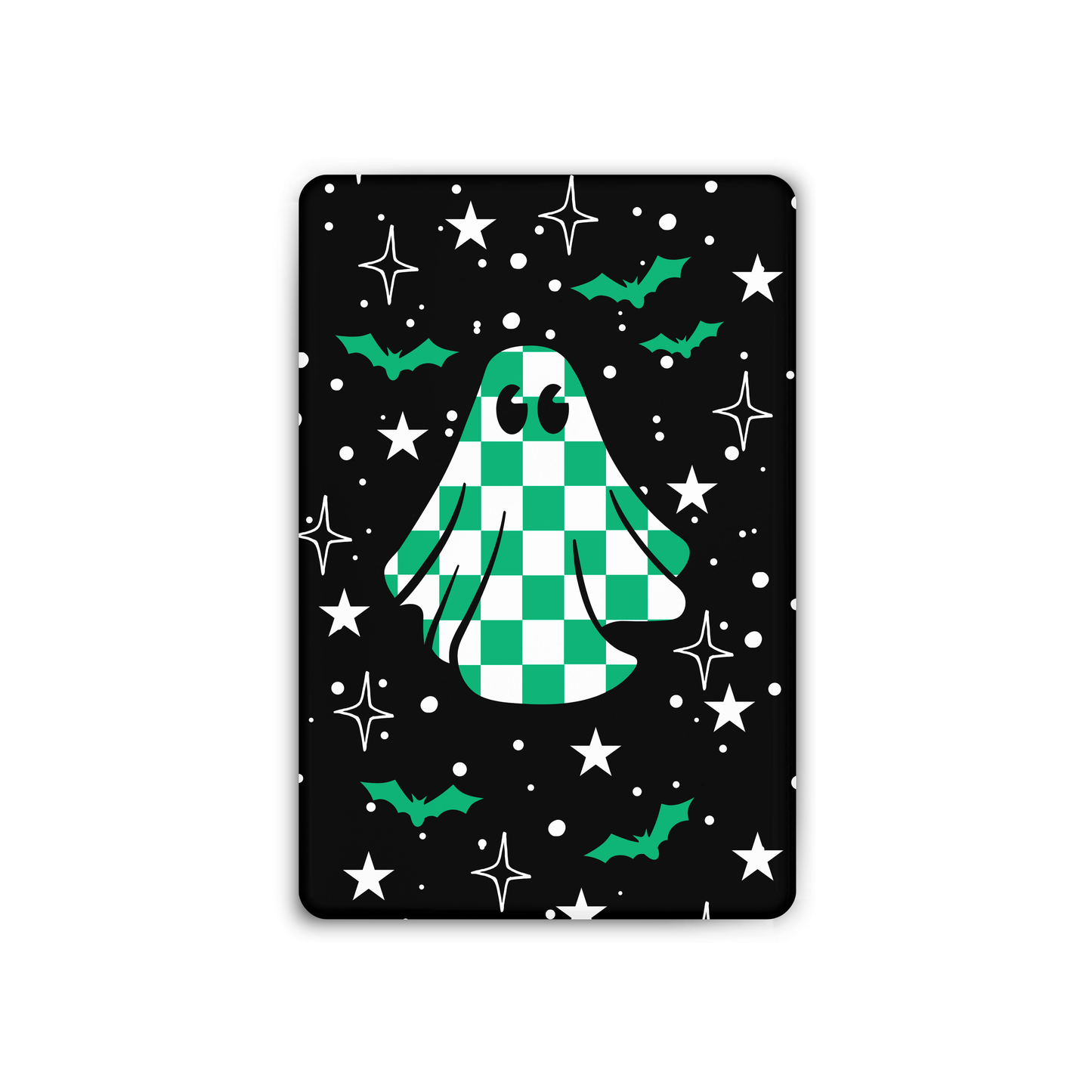Checkered Ghost Green Magnet