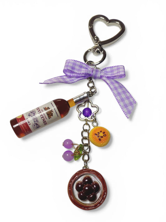Plum Pie Keychain