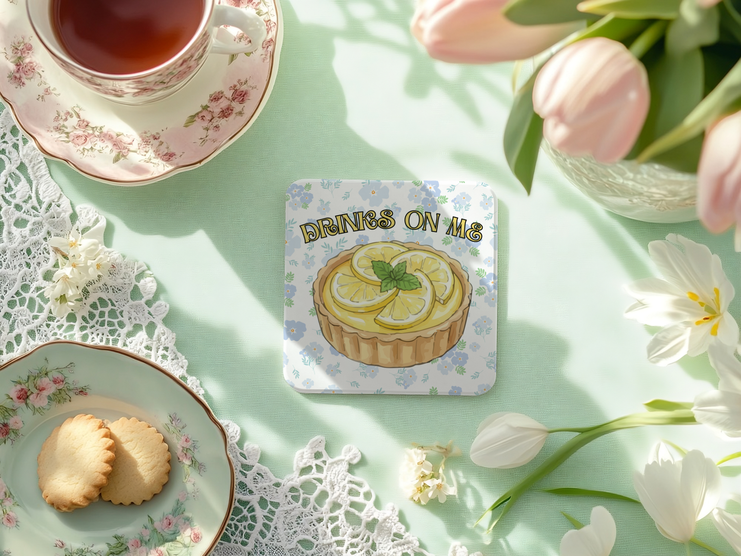 Lemon Tart Coaster Set